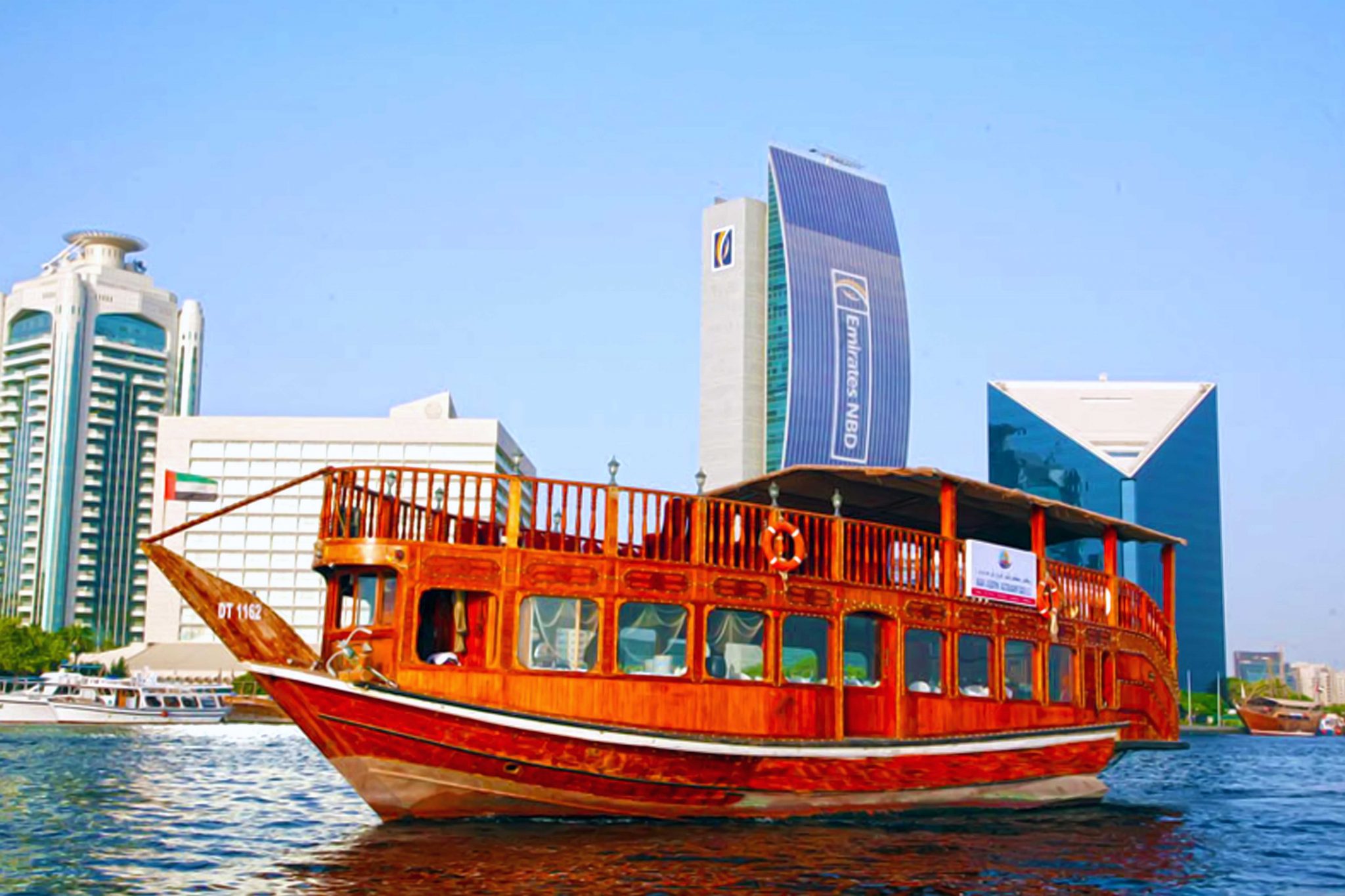 Dhow Cruise Dinner Dubai Creek With sharing Pick up and Drop off