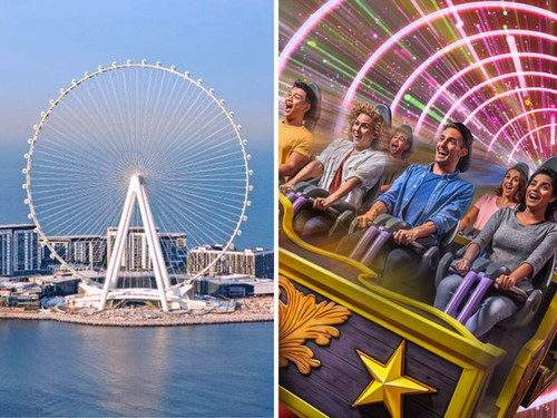 Ain Dubai + DPR Any 1 Park Combo Entry Ticket With Pick up and Drop Off